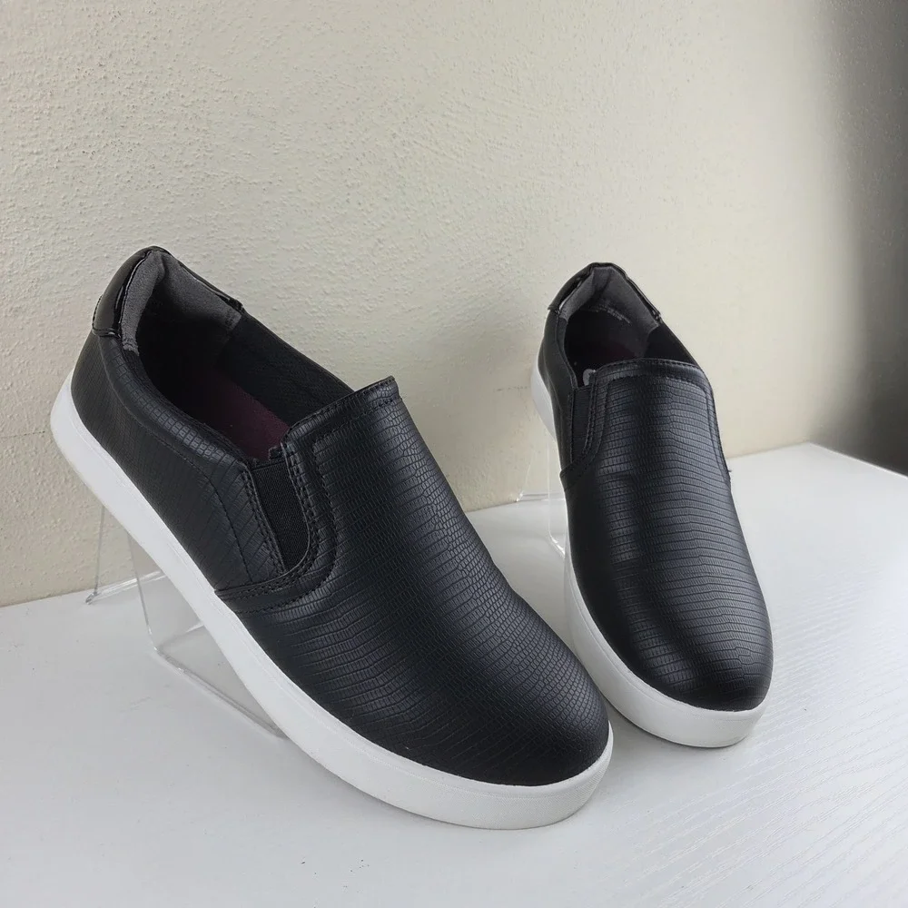 Dr. Scholl's Madison Cool Fit Black Casual Slip On Loafers Sneakers Wms Sz 8.5 M